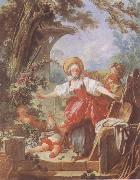 Jean Honore Fragonard Blind-Man-s Bluff oil painting artist